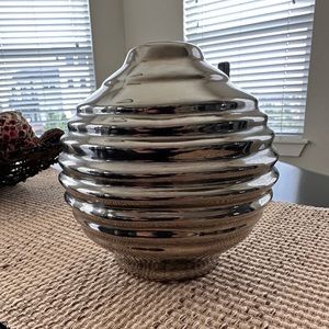 Silver decorative vase